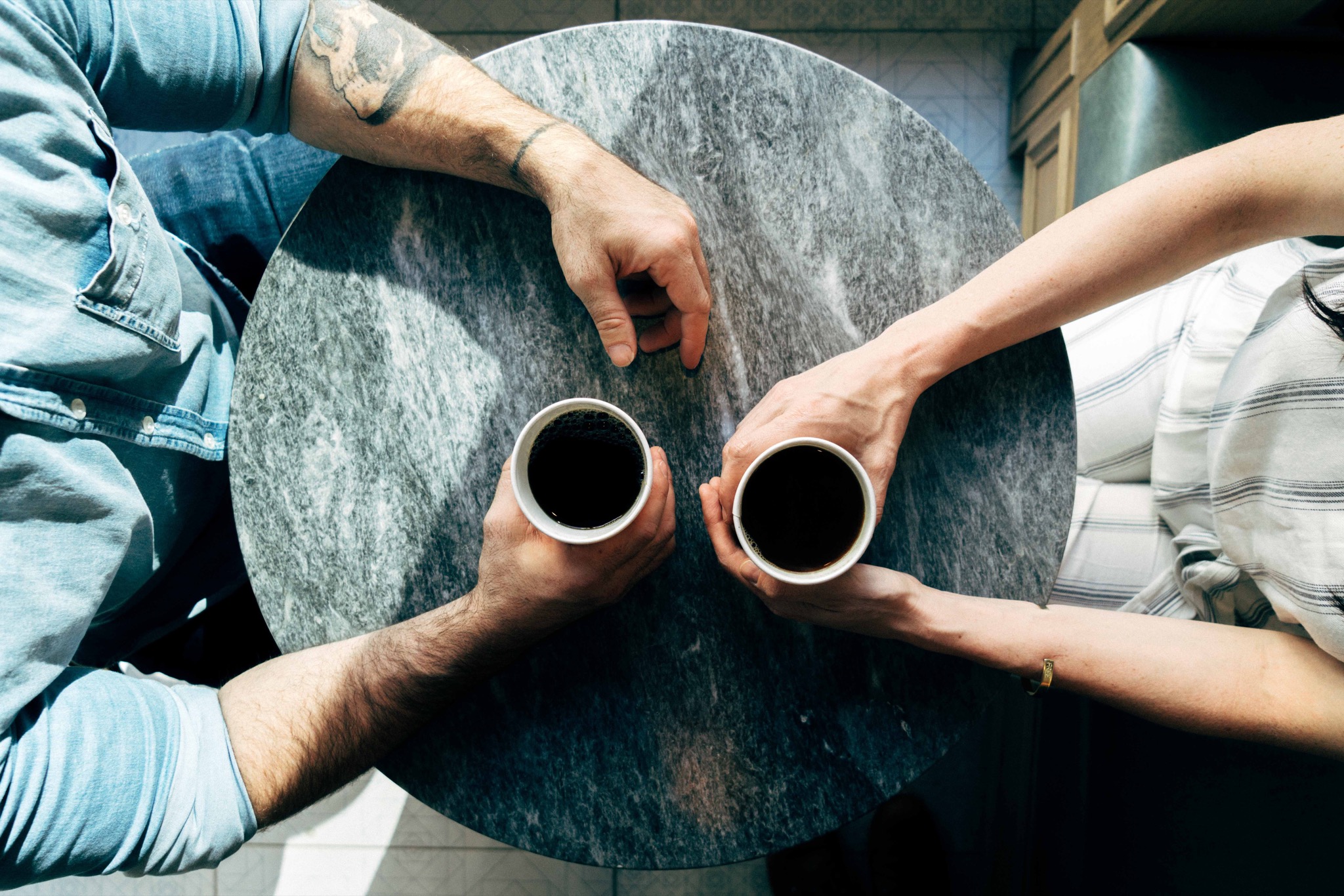 Kaffepause med kollega